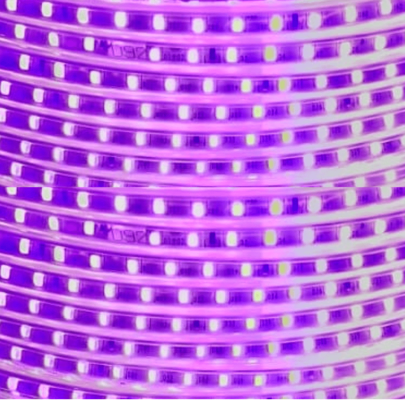 Cinta Led 220v Rosa 2835 Interior Exterior Corte Cada 1 Metro - Imagen 2