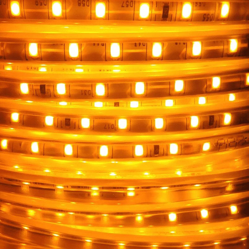 Cinta Led 220v Naranja 2835 Interior Exterior Corte Cada 1 Metro - Imagen 3