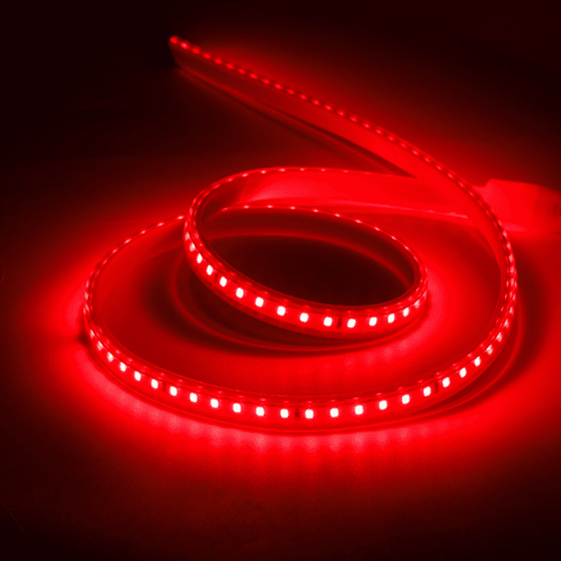 Cinta Led 220v Rojo 2835 Interior Exterior Corte Cada 1 Metro