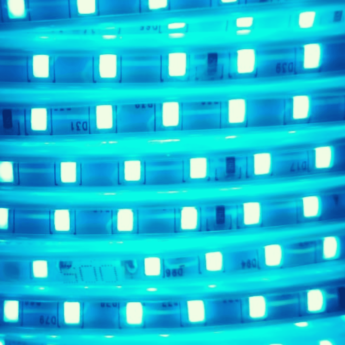 Cinta Led Azul Hielo 2835 120led 10mm Ip65 Corte Cada 20cm 220v Interior Exterior - Imagen 3