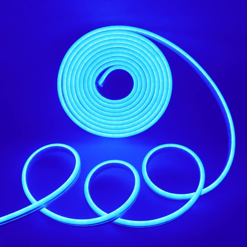 Cinta Led 12v Azul Neon Interior Exterior Corte Cada 3cm