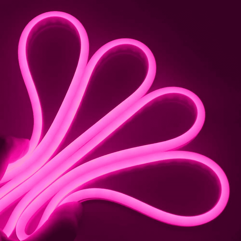 Cinta Led 12v Rosa Neon Interior Exterior 1 Metro - Imagen 4