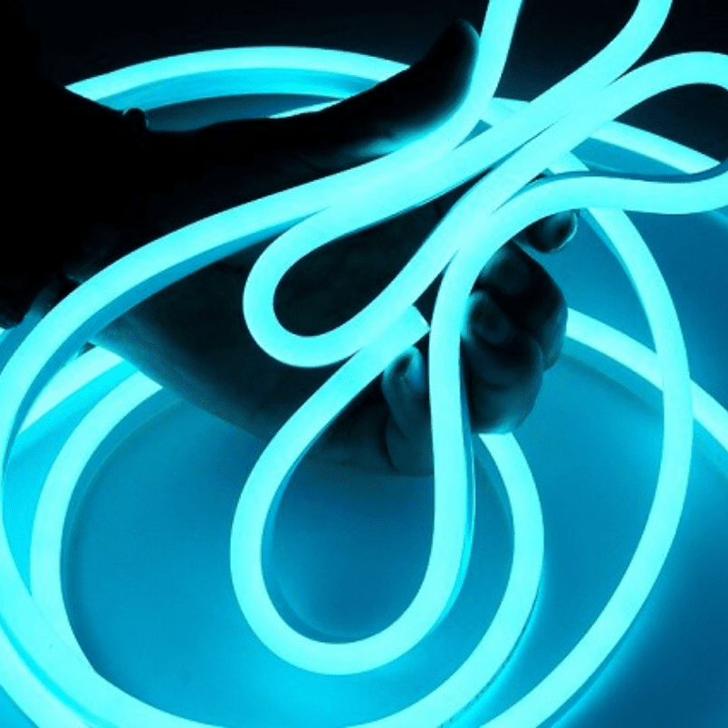 Cinta Led 12v Azul Hielo Neon Interior Exterior Corte Cada 3cm - Imagen 3