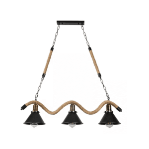 Lampara De Techo Para Ampolleta E27 X3 Modelo Yute Vic Iii