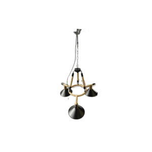 Lampara De Techo Porta Ampolleta E27 X3 Modelo Yute Victorien