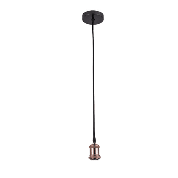 Soquete Vintage Rosa Gold Porta Ampolleta E27 Modelo Varena - Imagen 2