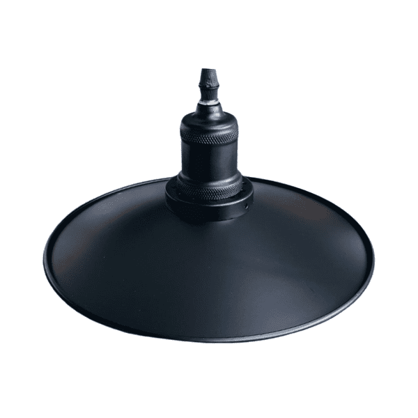 Lampara De Techo Negra Porta Ampolleta E27 Modelo Sigis - Imagen 3