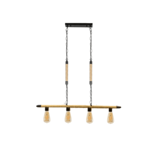 Lampara De Techo Porta Ampolleta E27 X4 Modelo Yute Vasumati