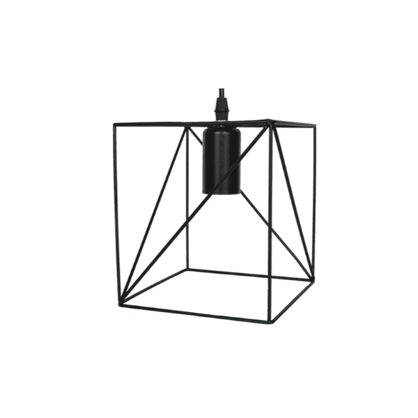 Lampara De Techo Porta Ampolleta E27 Modelo Sirius Cuadrada Und - Imagen 4