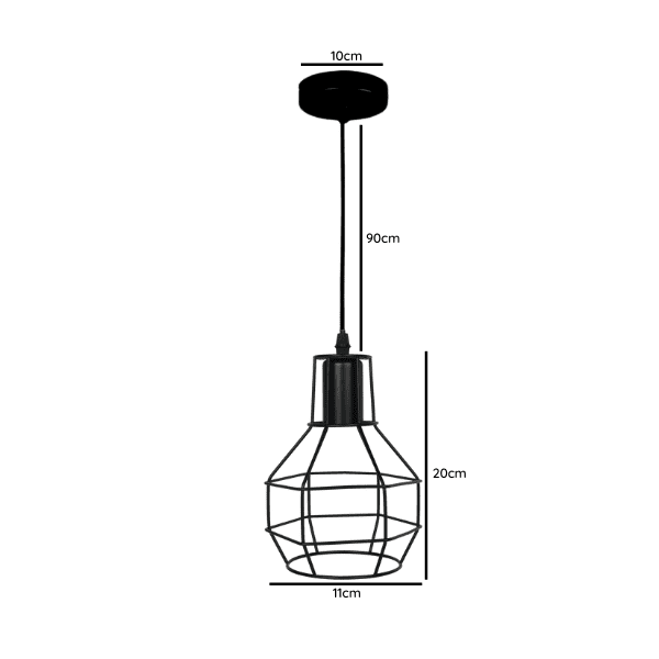 Lampara De Techo Porta Ampolleta E27 Modelo Sirius Redondoonda - Imagen 2