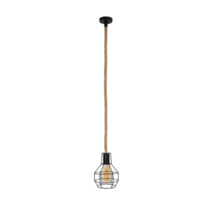 Lampara De Techo Porta Ampolleta E27 Modelo Yute Siegburg