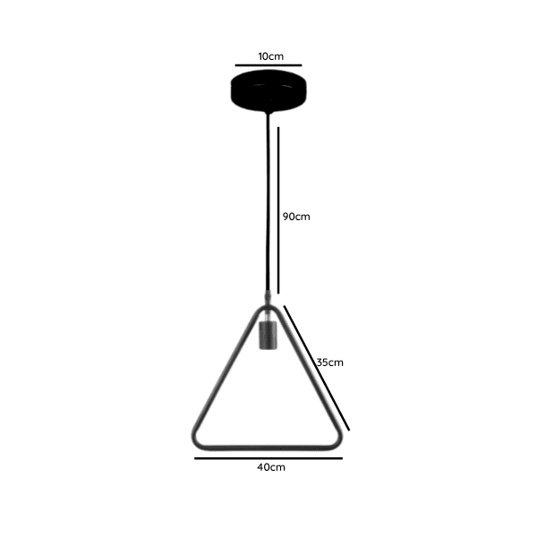 Lampara De Techo Porta Ampolleta E27 Modelo Arthur Und - Imagen 2