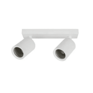 Foco Porta Gu10 Doble Blanco Sobrepuesto Led Modelo Altair Ii