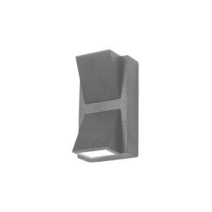 Aplique Led Doble Exterior Ip54 2x3w 3000k Gris Modelo Kapelle