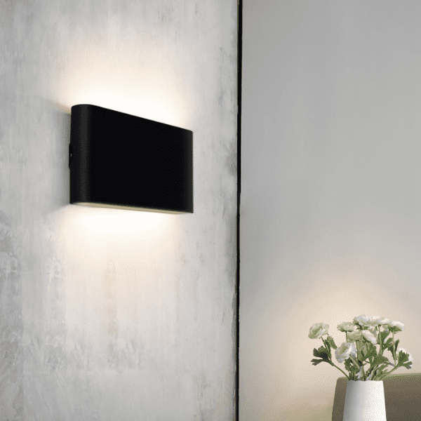 Aplique Doble Led Exterior Ip54 Negro 2x3w Calido 3000k Modelo Gacrux - Imagen 3
