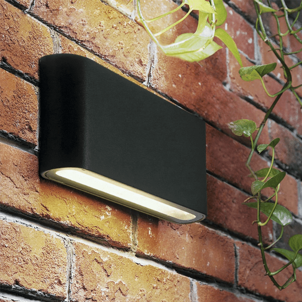 Aplique Doble Led Exterior Ip54 Negro 2x3w Calido 3000k Modelo Gacrux - Imagen 4
