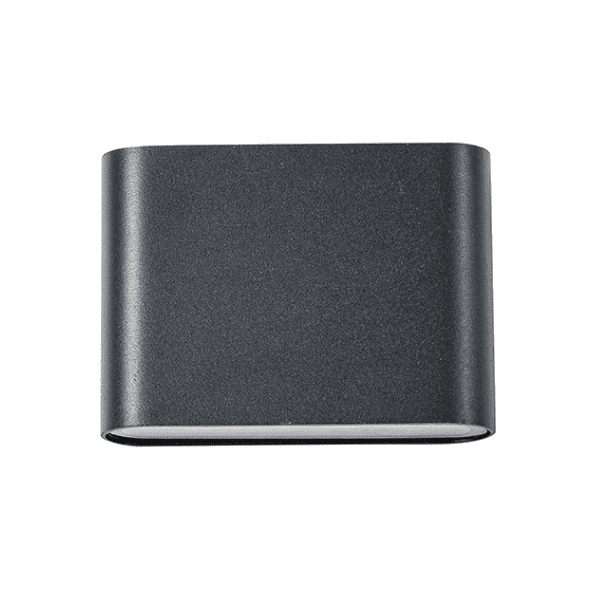 Aplique Doble Led Exterior Ip54 Negro 2x3w Calido 3000k Modelo Gacrux