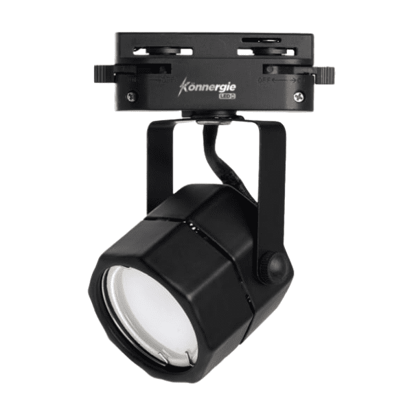 Foco Monofasico Negro Porta Ampolleta Gu10 Modelo Naira Und