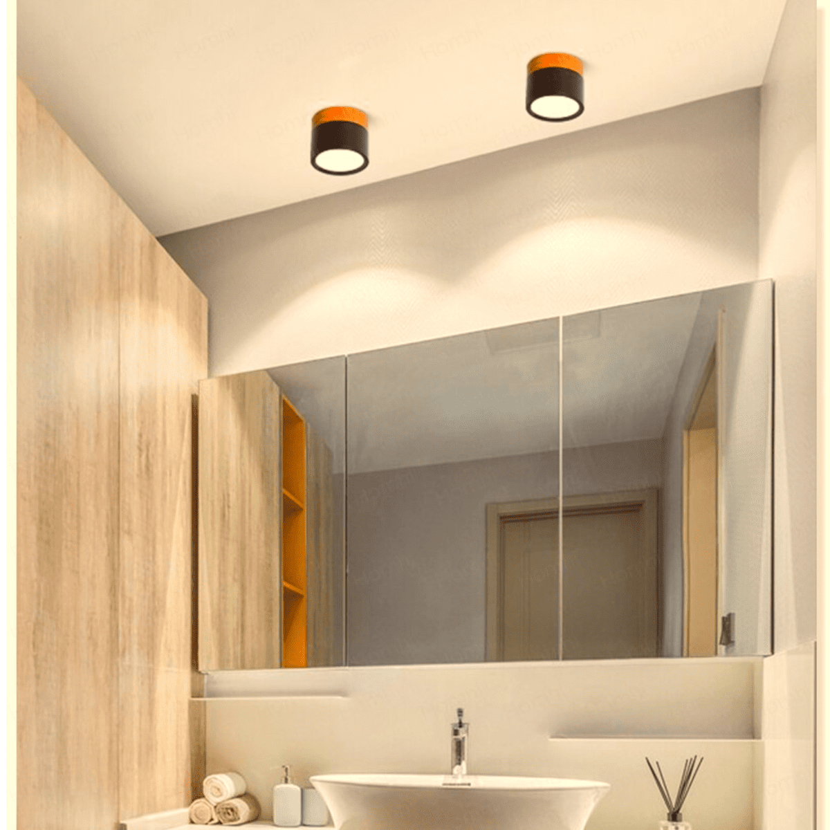 Panel Decorativo Sobrepuesto Negro Madera 6w 3000k - Imagen 4