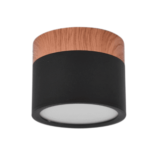Panel Decorativo Sobrepuesto Negro Madera 6w 4000k