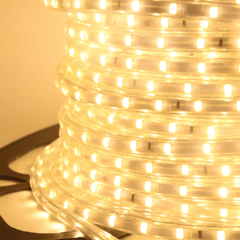 Cinta Led Blanca Calida 3000k 2835 120led 10mm Ip65 Corte Cada 20cm 220v Interior Exterior - Imagen 3