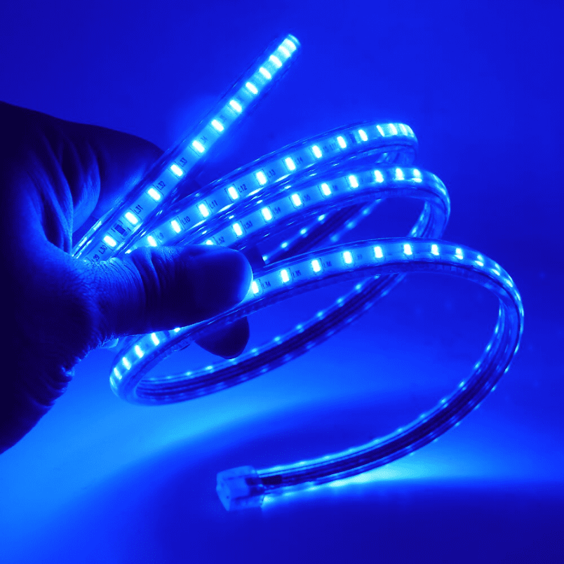 Cinta Led Azul 2835 Con Adhesivo Interior Exterior Corte Cada 10cm - Imagen 2