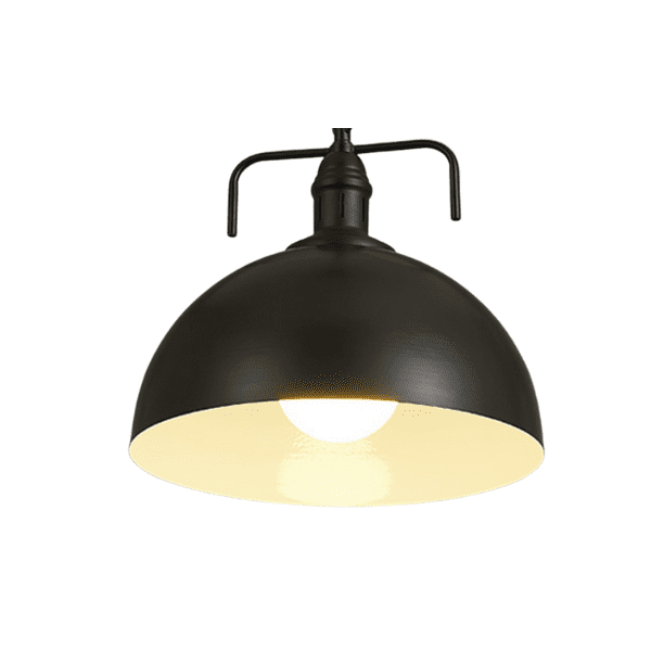 Lampara De Techo Negra Porta Ampolleta E27 Modelo Antares - Imagen 6