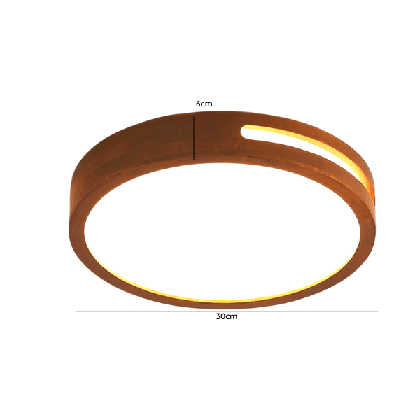 Lampara Redondo. 36w 300mm Urvi Mdf Oscura 3000-4000-6000k C/Control - Imagen 2