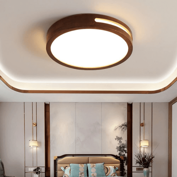 Lampara Led Moderna Con Control Redondoondoondo Sobrepuesta 36+36w 400mm Oscura Uro 3000k-4000k-6000k Modelo Urvi - Imagen 4