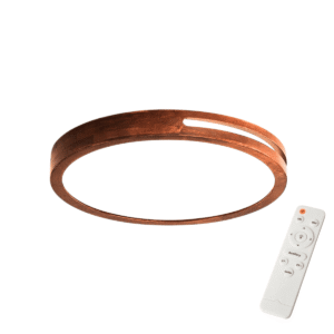 Lampara Redondo. 36w 300mm Urvi Mdf Oscura 3000-4000-6000k C/Control