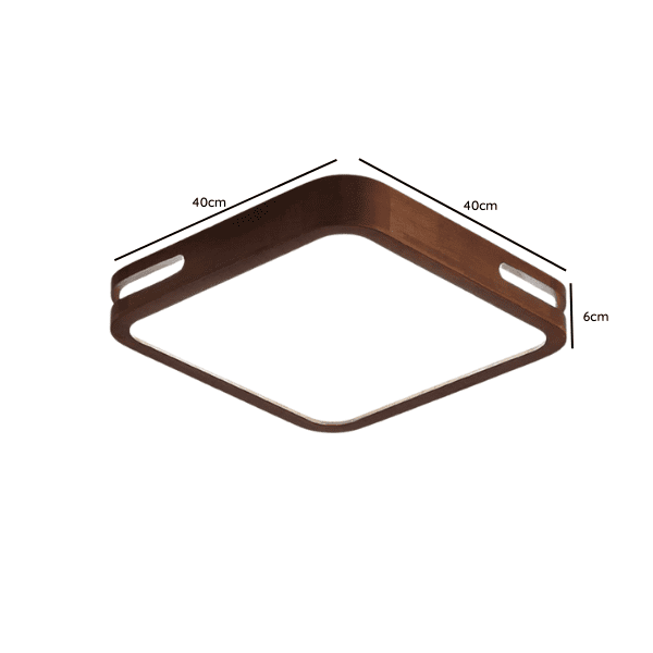 Lampara Cuadrado 48w 400mm Urvi Mdf Oscura 3000-4000-6000k C/Control - Imagen 2