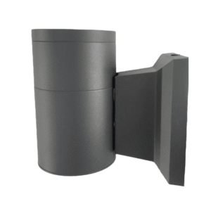 Aplique Led Exterior Gris Modelo Kapelle Cilindro Ip54 Simpleporta Gu10