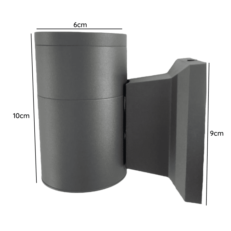 Aplique Led Exterior Gris Modelo Kapelle Cilindro Ip54 Simpleporta Gu10 - Imagen 3