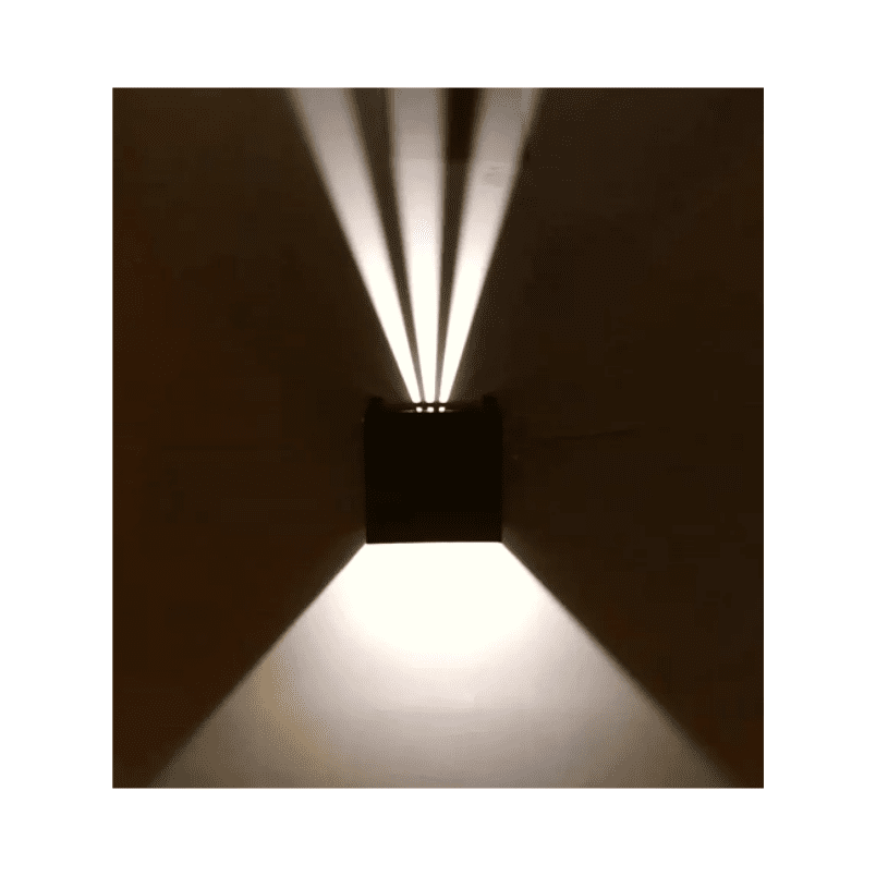 Aplique Led Doble 2x4w 3000k Negro Modelo Eos I - Imagen 3
