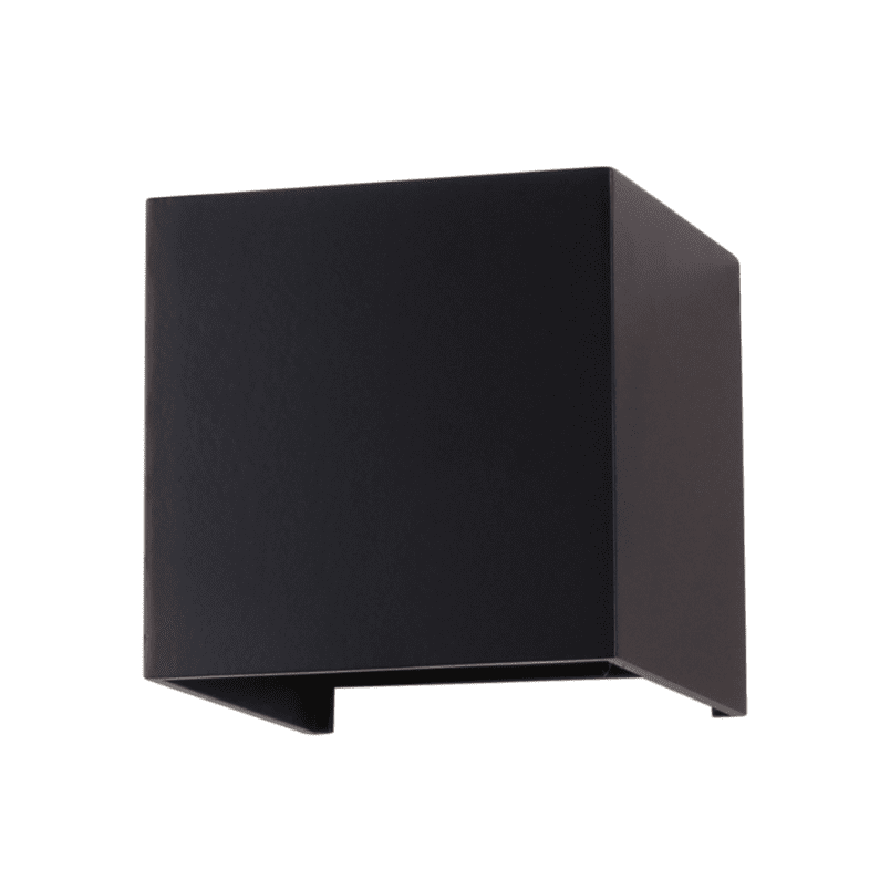 Aplique Led Doble 2x4w 3000k Negro Modelo Eos Ii