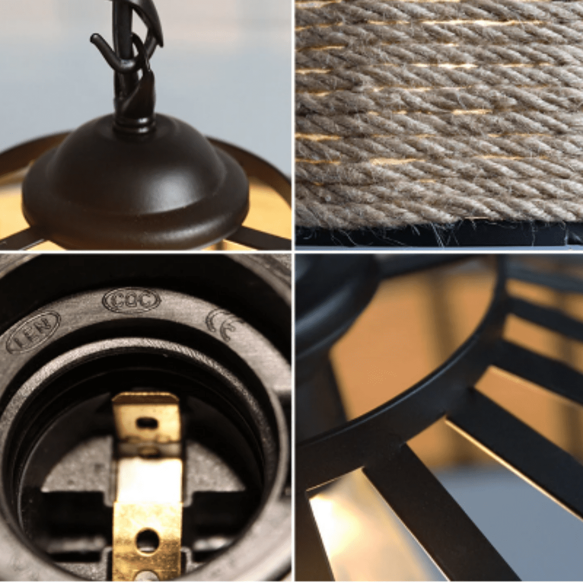 Lampara De Techo Porta Ampolleta E27 Modelo Achernar Ii - Imagen 3