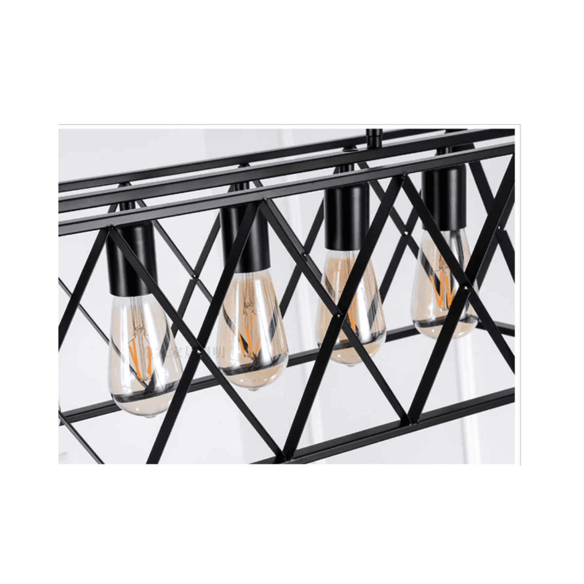 Lampara De Techo Porta Ampolleta 4 Soquetes E27 Modelo Kuma - Imagen 3