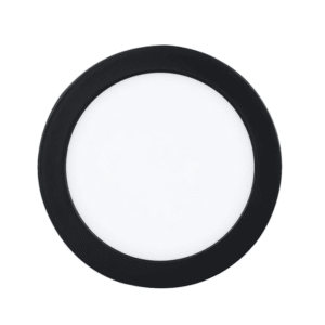 Panel Sobrepuesto Pro Negro Redondo 6w Calido 3000k