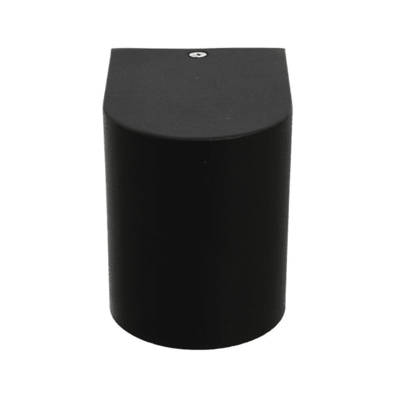 Aplique Led Exterior Negro Modelo Kapelle Redondoondo Ip54 Simple Porta Gu10 - Imagen 3