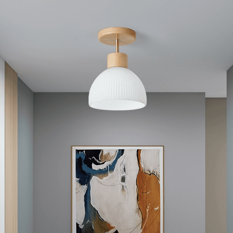 Lampara Porta Ampolleta E27 D Modelo Madera Tahti Ii - Imagen 4