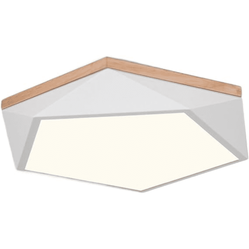 Lampara Led Moderna Pentagono Sobrepuesta C/Control 36+36w 400mm Blanco 3000k-4000k-6000k Modelo Ukdah - Imagen 4