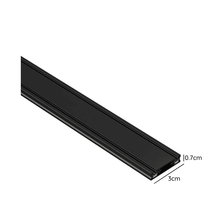Riel 1 Metro 48v Negro Modelo Cygnus - Imagen 2