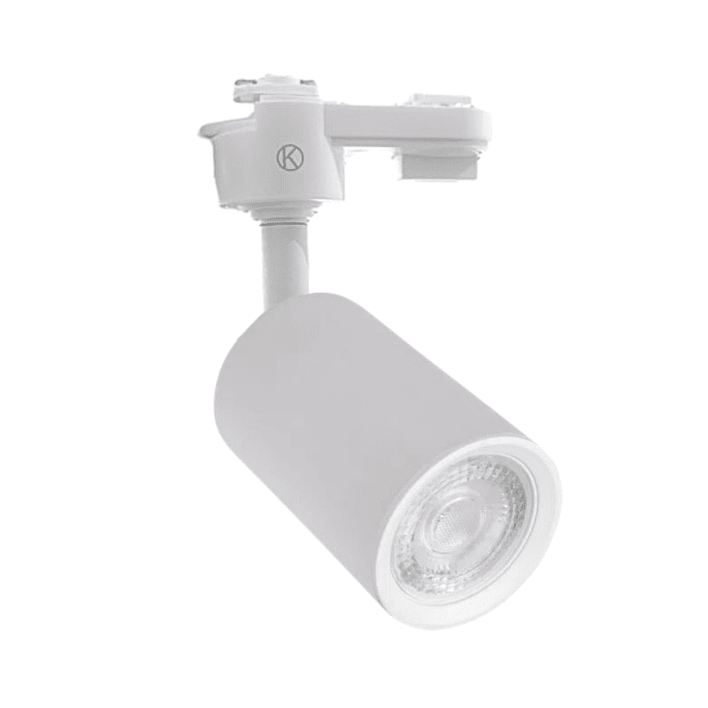 Foco Porta Gu10 Blanco A Riel Monofasico Modelo Aquila