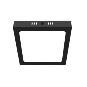 Panel Sobrepuesto Negro Pro Cuadrado 18w Frio 6500k