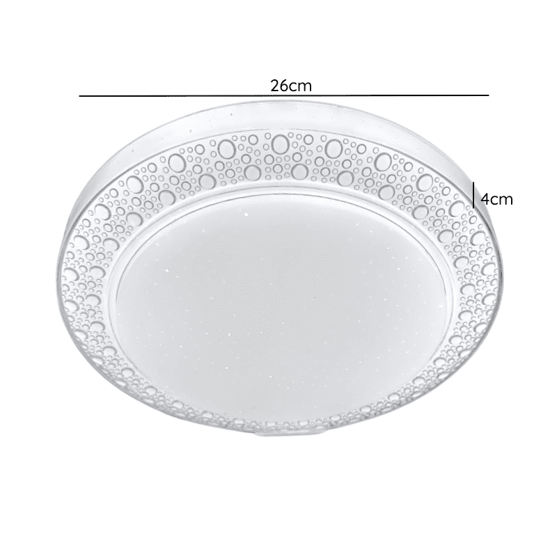 Lampara Led Sobrepuesta 24+24w Redondoonda 26cm Aspi I 3000k-4000k-6000k - Imagen 2