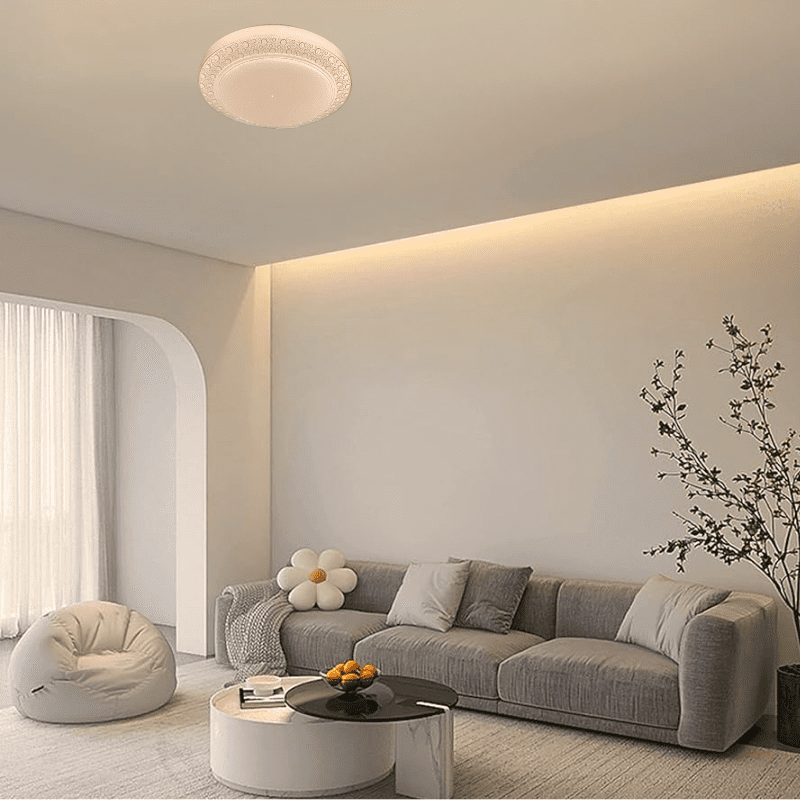 Lampara Led Sobrepuesta 24+24w Redondoonda 26cm Aspi I 3000k-4000k-6000k - Imagen 5