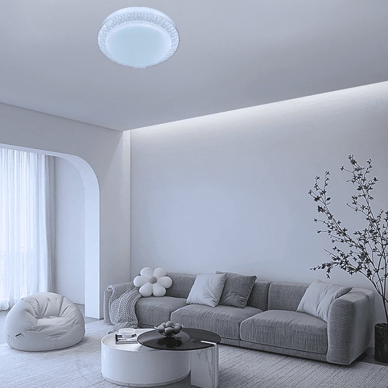 Lampara Led Sobrepuesta 24+24w Redondoonda 26cm Aspi I 3000k-4000k-6000k - Imagen 3