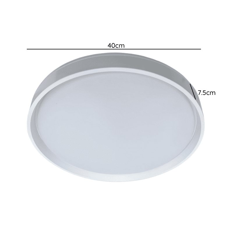 Lampara Led Sobrepuesta C/Control 48+48w Blanca Taurus Ii 3000k-4000k-6000k - Imagen 2