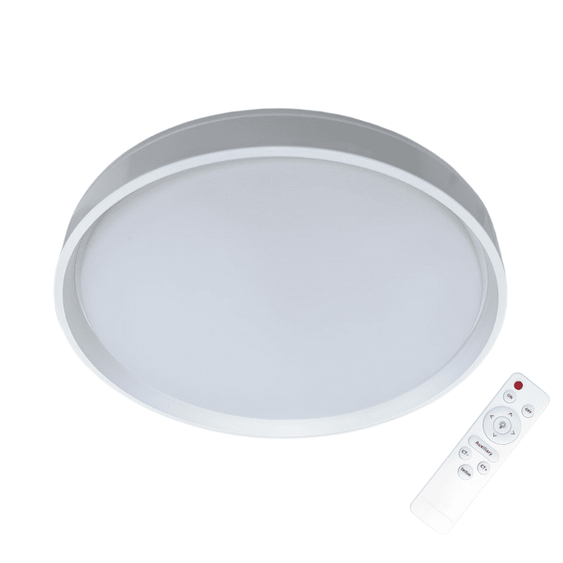 Lampara Led Sobrepuesta C/Control 48+48w Blanca Taurus Ii 3000k-4000k-6000k