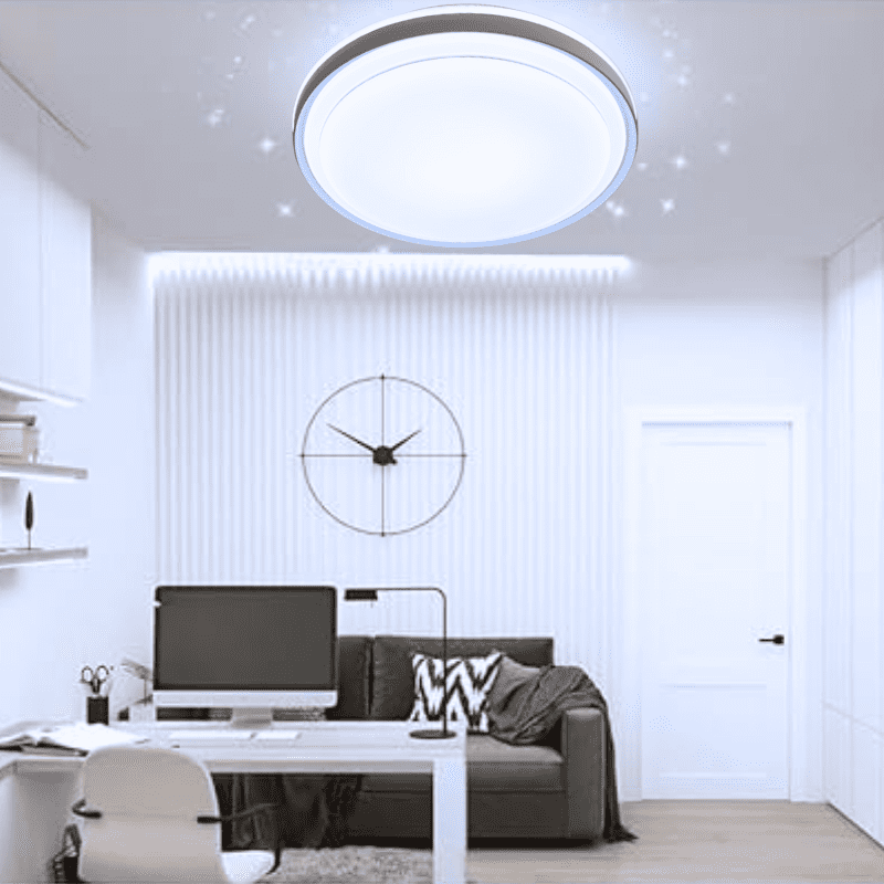 Lampara Led Sobrepuesta C/Control 48+48w Gris Taurus Iii 3000k-4000k-6000k - Imagen 3